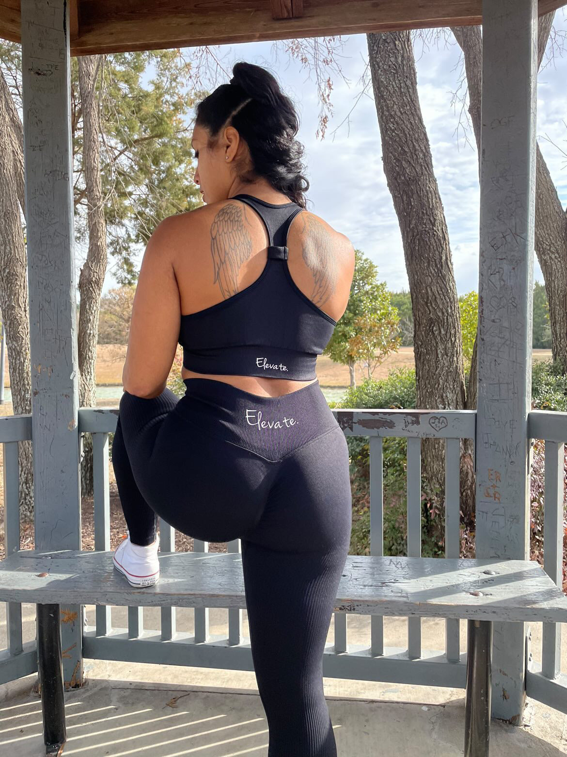 RIBBED LEGGINGS